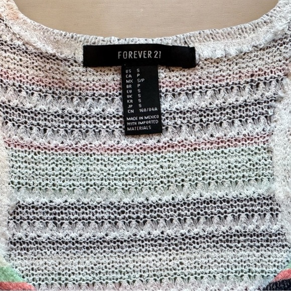 Forever 21 Aztec Print Knit Racerback Crop Tank Top – Size Small - Picture 5 of 8